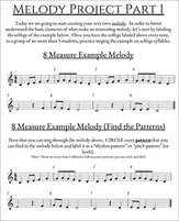 Melody Creation Project Digital Resources